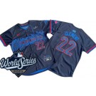 Men's Toronto Blue Jays #22 Ernie Clement Black City 2025 World Series Cool Base Jersey