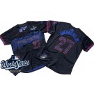 Men's Toronto Blue Jays #27 Vladimir Guerrero Jr Black City 2025 World Series Limited Jersey