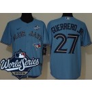 Men's Toronto Blue Jays #27 Vladimir Guerrero Jr Light Blue 2025 World Series Cool Base Jersey