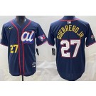 Men's Toronto Blue Jays #27 Vladimir Guerrero Jr Navy 2025 All Star Limited Jersey