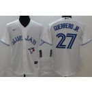 Men's Toronto Blue Jays #27 Vladimir Guerrero Jr White 2020 Cool Base Jersey