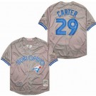 Men's Toronto Blue Jays #29 Joe Carter Gray 1993 Throwback Jersey