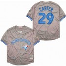 Men's Toronto Blue Jays #29 Joe Carter Gray 1992 Throwback Jersey