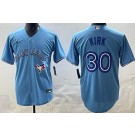 Men's Toronto Blue Jays #30 Alejandro Kirk Light Blue Cool Base Jersey