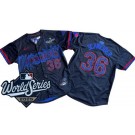 Men's Toronto Blue Jays #36 Davis Schneider Black City 2025 World Series Limited Jersey