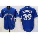 Men's Toronto Blue Jays #39 Trey Yesavage Blue Cool Base Jersey