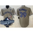 Men's Toronto Blue Jays #39 Trey Yesavage Gray 2025 World Series Cool Base Jersey