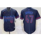 Men's Toronto Blue Jays #47 Addison Barger Black 2024 City Connect Limited Jersey