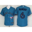 Men's Toronto Blue Jays #6 Alek Manoah Light Blue Cool Base Jersey