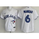 Men's Toronto Blue Jays #6 Alek Manoah White Cool Base Jersey