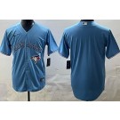 Men's Toronto Blue Jays Blank Light Blue Cool Base Jersey