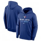 Men's Toronto Blue Jays Blue Authentic Collection Dugout Pullover Hoodie