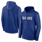 Men's Toronto Blue Jays Blue Authentic Collection Pregame Performance Pullover Hoodie