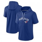 Men's Toronto Blue Jays Blue Short Sleeve Team Pullover Hoodie 306614