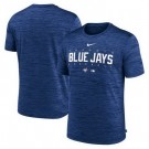 Men's Toronto Blue Jays Blue Velocity Performance Practice T Shirt