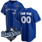 Men's Toronto Blue Jays Custom Royal 2025 World Series Cool Base Jersey