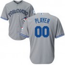 Men's Toronto Blue Jays Customized Gray Cool Base Jersey