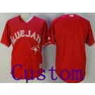 Men's Toronto Blue Jays Customized Red 2017 Cool Base Jersey