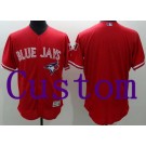 Men's Toronto Blue Jays Customized Red FlexBase Jersey