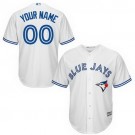 Men's Toronto Blue Jays Customized White Cool Base Jersey