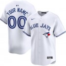 Men's Toronto Blue Jays Customized White Limited Jersey