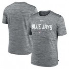 Men's Toronto Blue Jays Gray Velocity Performance Practice T Shirt
