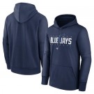 Men's Toronto Blue Jays Navy Authentic Collection Pregame Performance Pullover Hoodie