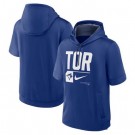 Men's Toronto Blue Jays Royal Tri Code Lockup Short Sleeve Pullover Hoodie