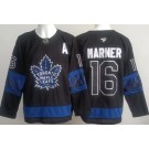 Men's Toronto Maple Leafs #16 Mitch Marner Black Alternate Authentic Jersey