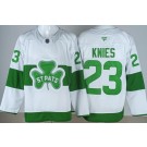 Men's Toronto Maple Leafs #23 Matthew Knies White St Pats Authentic Jersey