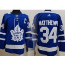 Men's Toronto Maple Leafs #34 Auston Matthews Blue Authentic Jersey