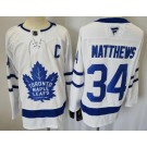 Men's Toronto Maple Leafs #34 Auston Matthews White Fanatics Authentic Jersey