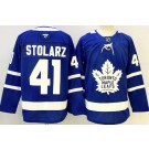 Men's Toronto Maple Leafs #41 Anthony Stolarz Blue Authentitc Jersey