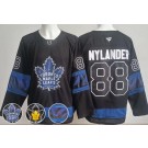 Men's Toronto Maple Leafs #88 William Nylander Black Alternate Authentic Jersey