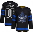 Men's Toronto Maple Leafs Customized Black x drew house Alternate Jersey