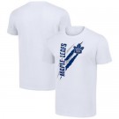 Men's Toronto Maple Leafs Starter White Color Scratch T Shirt