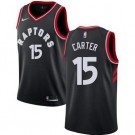 Men's Toronto Raptors #15 Vince Carter Black Icon Hot Press Jersey