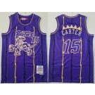 Men's Toronto Raptors #15 Vince Carter Purple 1998 Hardwood Classics Swingman Jersey