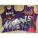 Men's Toronto Raptors #15 Vince Carter Purple Super Basketball Series Authentic Jersey