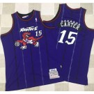 Men's Toronto Raptors #15 Vince Carter Purple Throwback Authentic Jersey