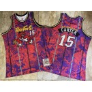 Men's Toronto Raptors #15 Vince Carter Purple Tiger Totem Authentic Jersey