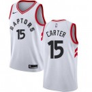 Men's Toronto Raptors #15 Vince Carter White Icon Hot Press Jersey