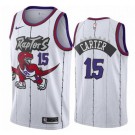 Men's Toronto Raptors #15 Vince Carter White Throwback Icon Hot Press Jersey