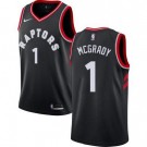 Men's Toronto Raptors #1 Tracy McGrady Black Icon Hot Press Jersey