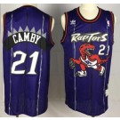 Men's Toronto Raptors #21 Marcus Camby Purple Hardwood Classic Swingman Jersey