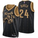 Men's Toronto Raptors #24 Khem Birch Black City Diamond 75th Icon Hot Press Jersey