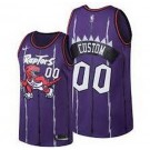 Men's Toronto Raptors Custom Purple Throwback Icon Hot Press Jersey