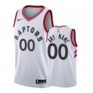 Men's Toronto Raptors Custom White Icon Hot Press Jersey