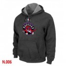 Men's Toronto Raptors Dark Grey Printed Pullover Hoodie