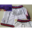 Men's Toronto Raptors White Just Don Throwback Swingman Shorts